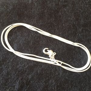 Ladies Sterling Silver Chain Necklace, 24”